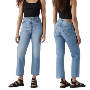 Levis Premium Ribcage Straight Ankle Jeans 27x29 High Rise
